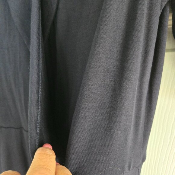 Boden NWT Fixed Wrap Jersey Dress Navy Pockets Size 10R - Picture 8 of 13